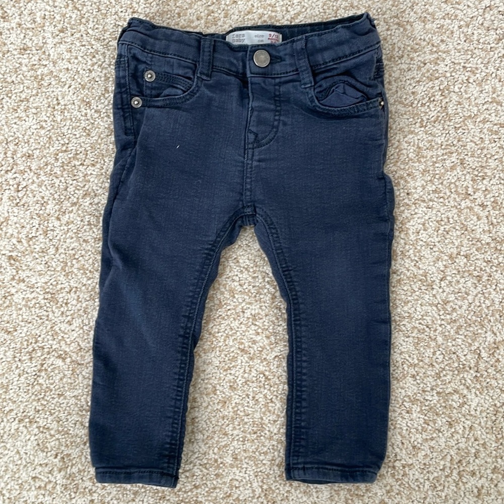 Zara Baby Skinny Jeans 9/12months vintage blue